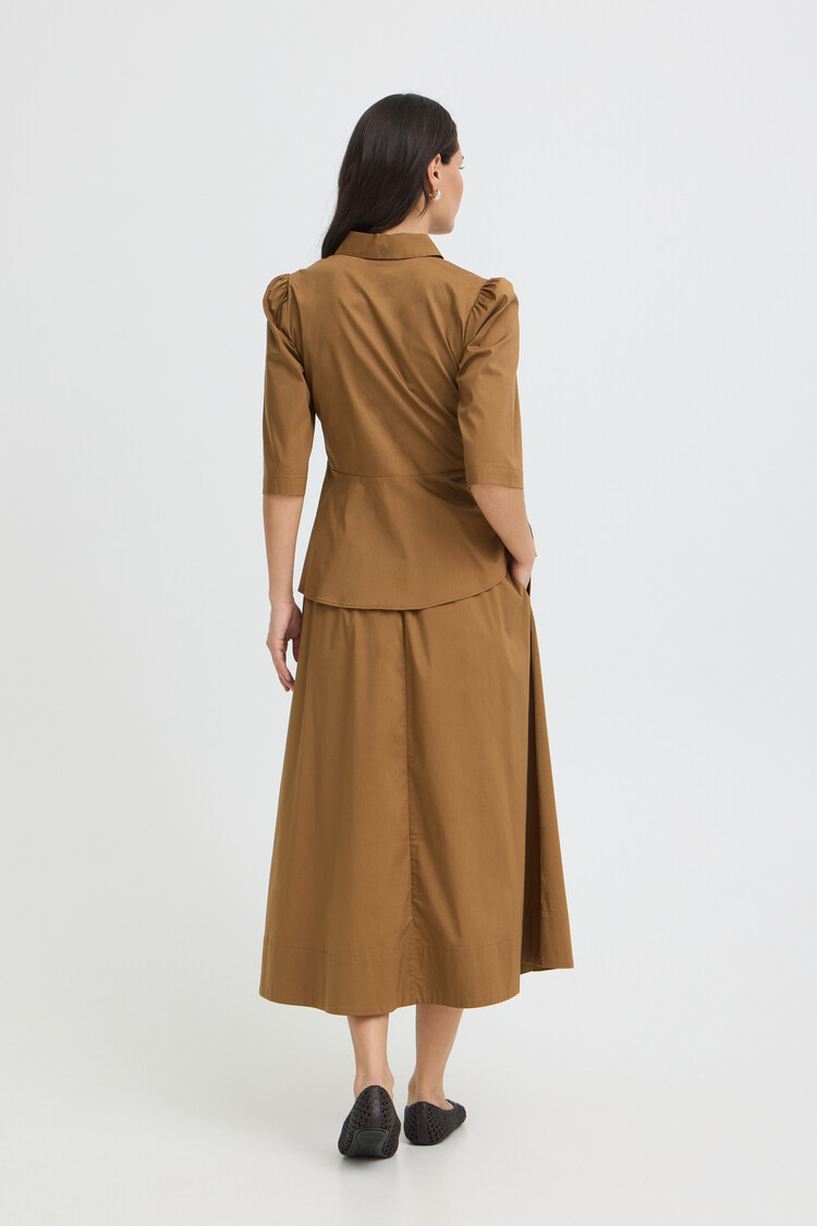 b.young BYISSALI SKIRT cognac
