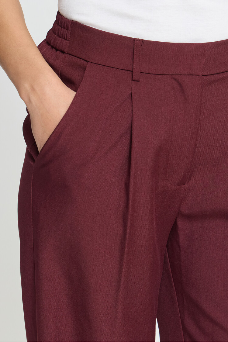 Ichi IHFAVA WIDE PANT bordeaux