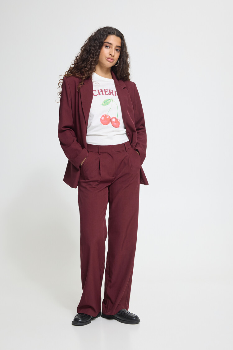 Ichi IHFAVA WIDE PANT bordeaux
