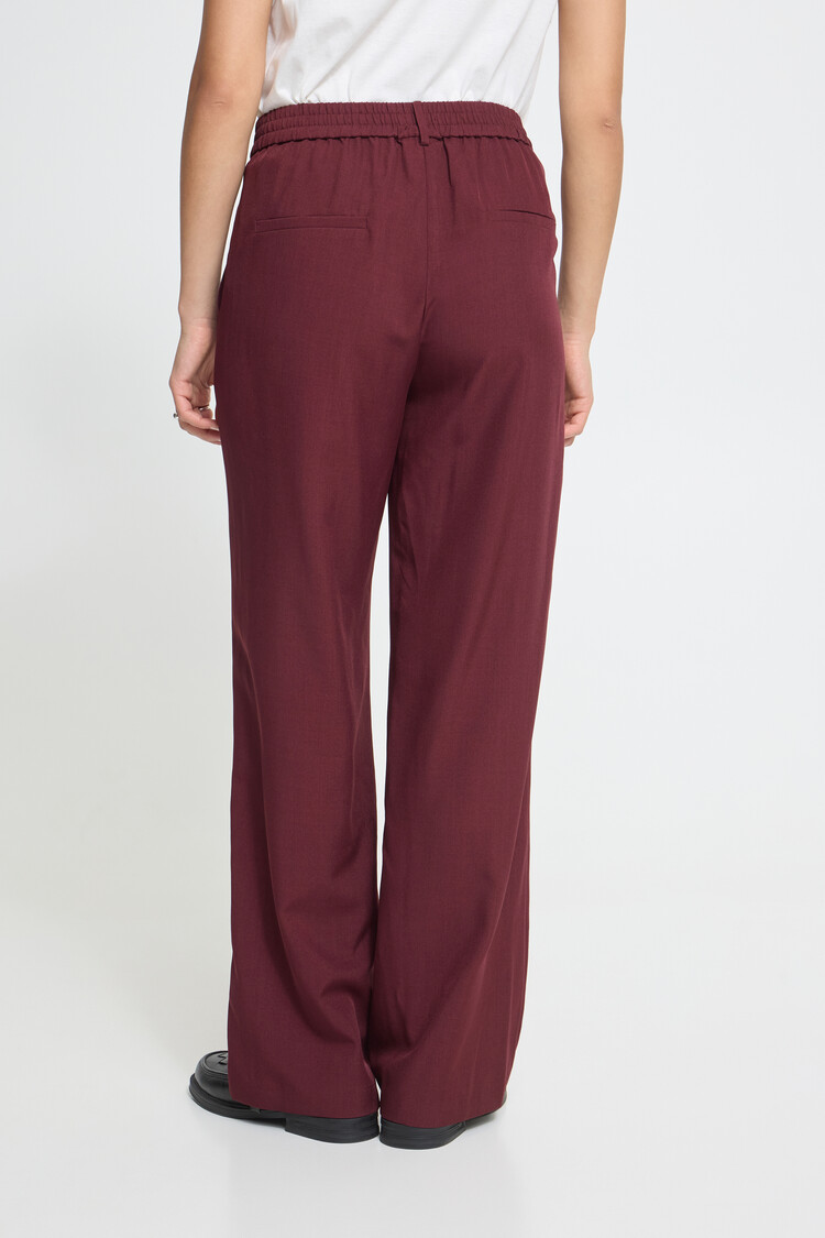 Ichi IHFAVA WIDE PANT bordeaux