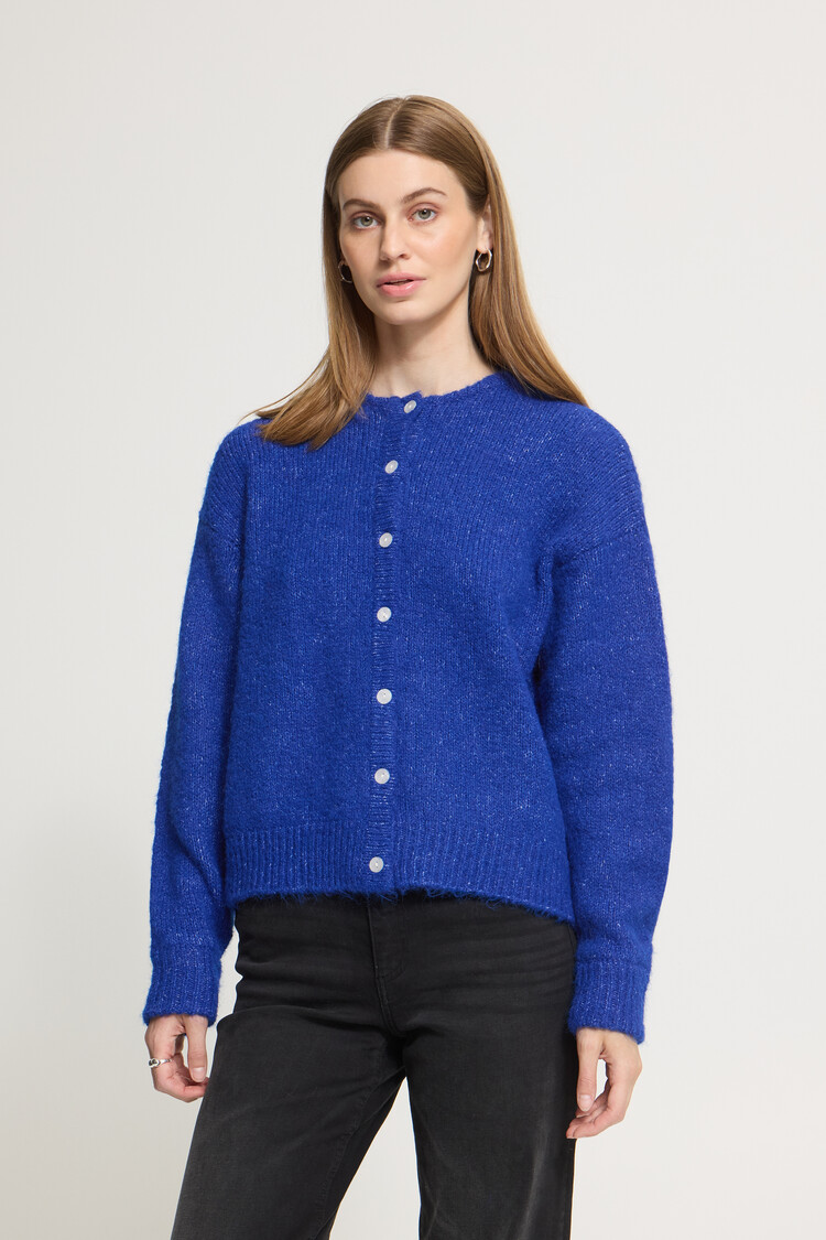 Ichi IHBELABLUE CARDIGAN blue