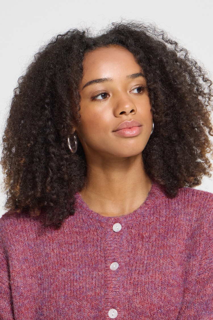 Ichi IHBELABLUE CARDIGAN pink