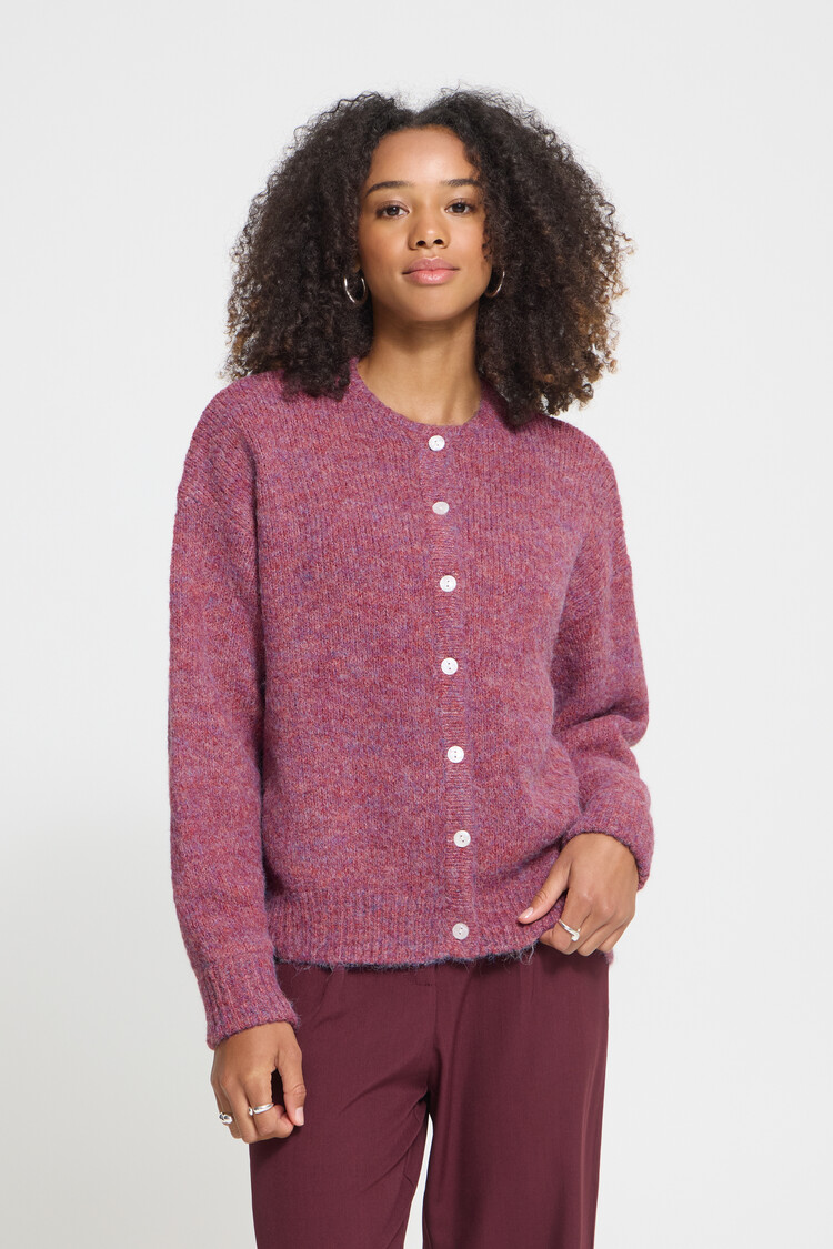 Ichi IHBELABLUE CARDIGAN pink