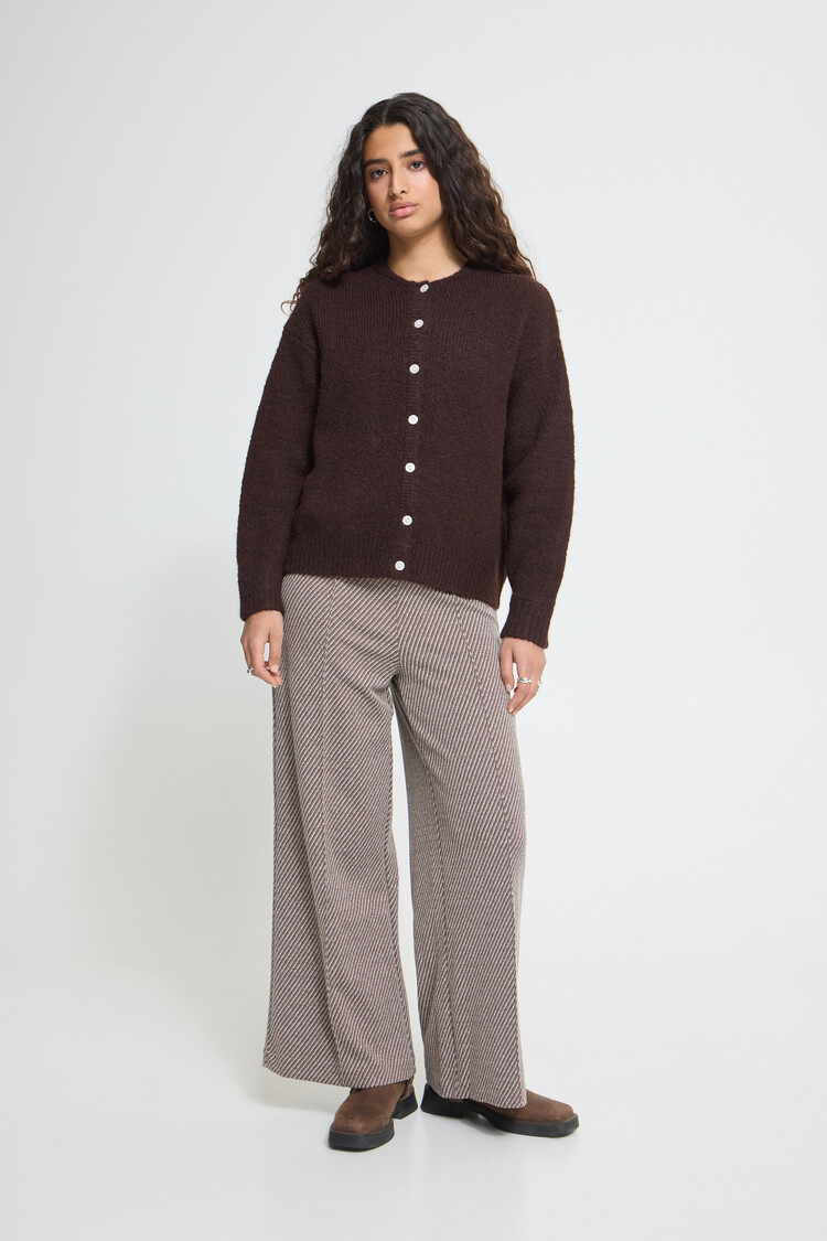 Ichi IHBELABLUE CARDIGAN brown