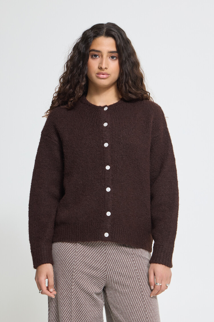 Ichi IHBELABLUE CARDIGAN brown