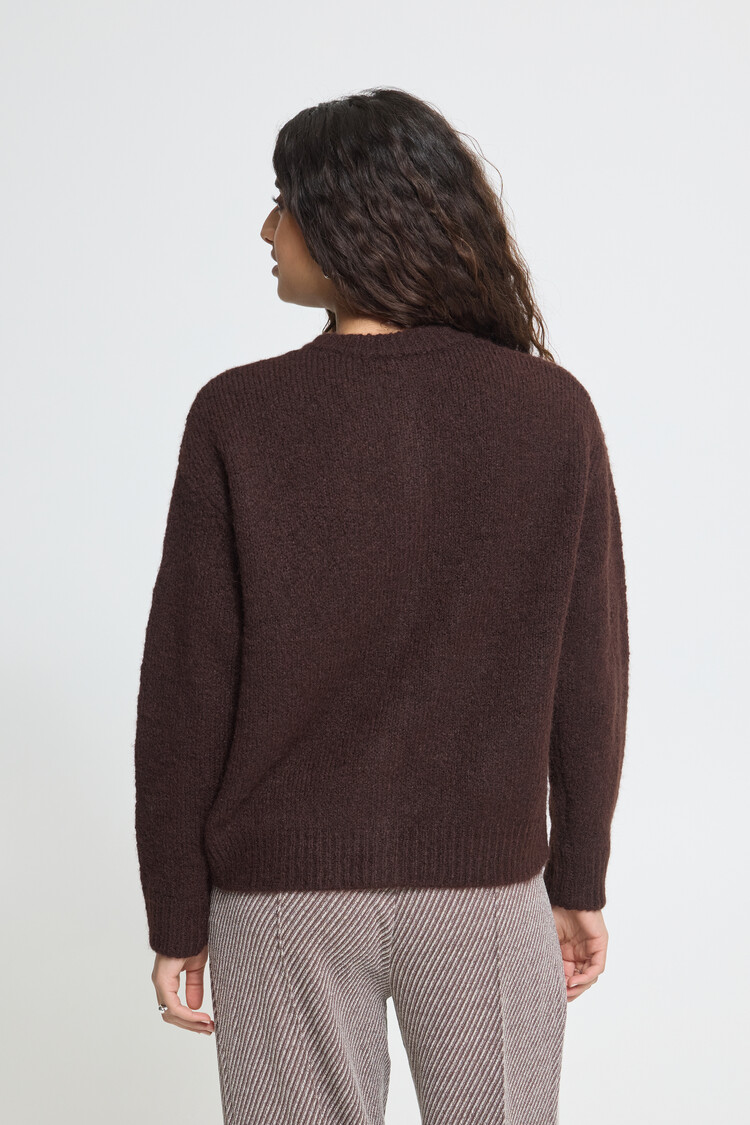 Ichi IHBELABLUE CARDIGAN brown