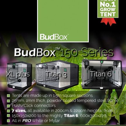 Budbox 150 Series Kweektent Budbox 150 Series Kweektent