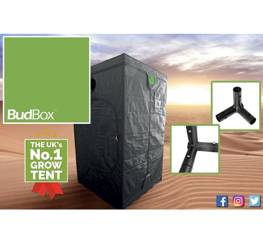 BudBox Pro XL Armario de Cultivo Plateado 120x120x200 cm