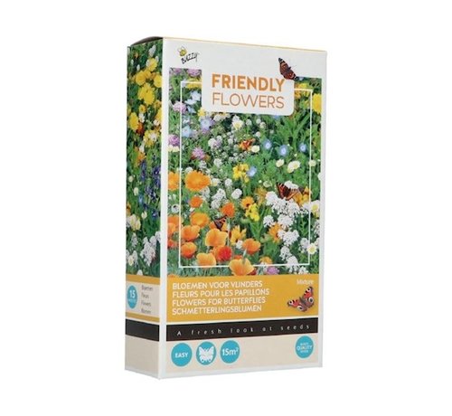 Buzzy Friendly Flowers Blumenmischung für Schmetterlinge 15m²