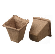 Nature Macetas de Turba Biodegradables Cuadradas 16 piezas