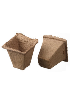 Nature Biodegradable Peat Pots Square 16 pieces