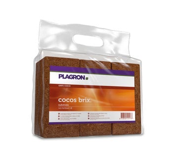 Plagron Cocos Brix Sustrato 7 Litros Caja de 24 Unidades