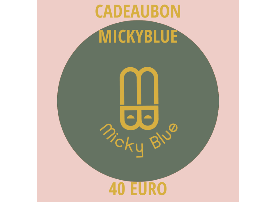 Cadeaubon Micky Blue 40 EURO