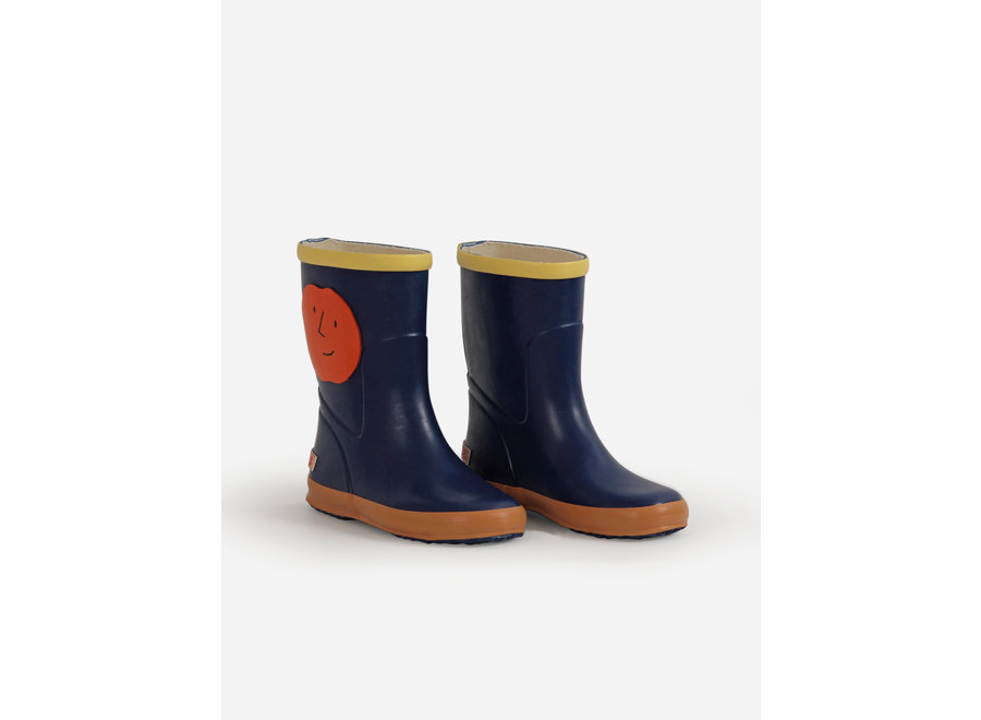 Bobo Choses Orange Faces rain boots