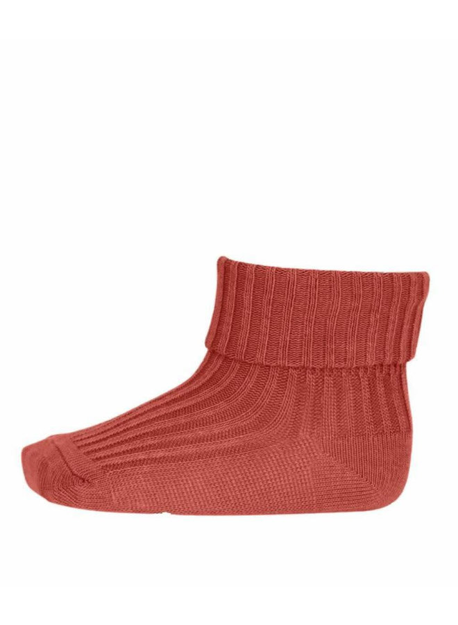 MP Denmark Cotton Rib Baby Socks color 831 Canyon Rose