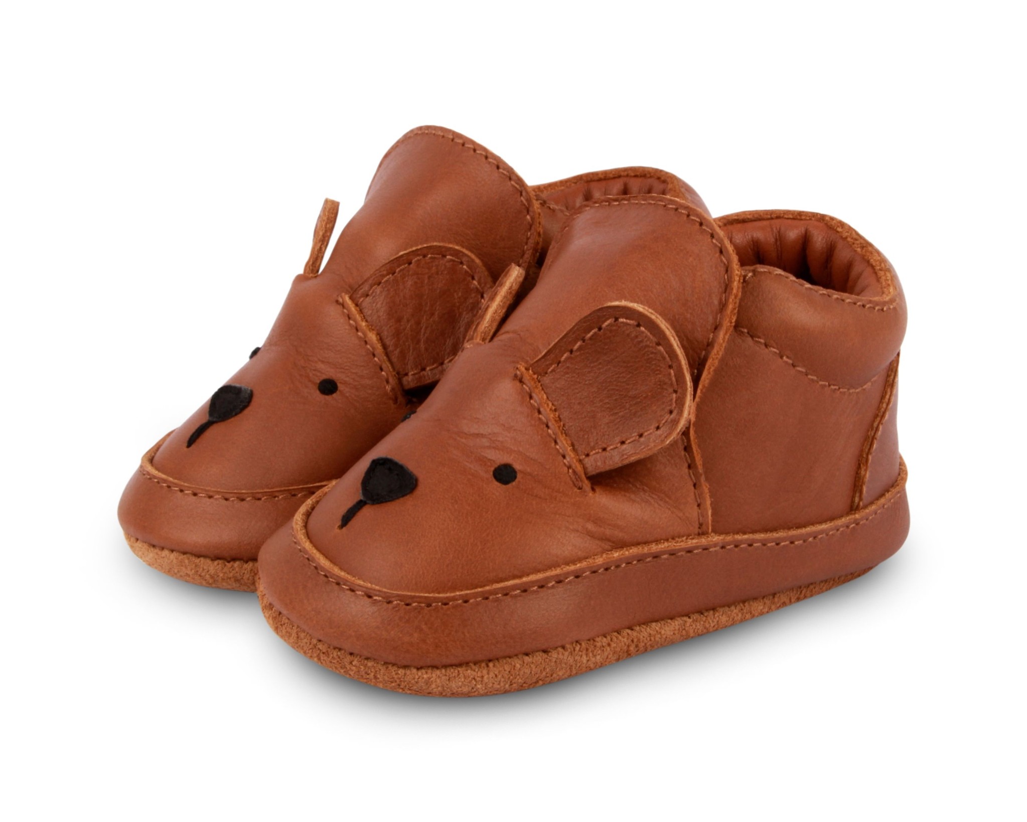 Donsje Arty Bear Cognac Classic Leather - Micky Blue