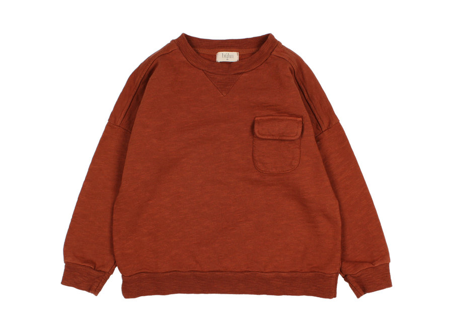 Búho Pocket Sweatshirt Rust