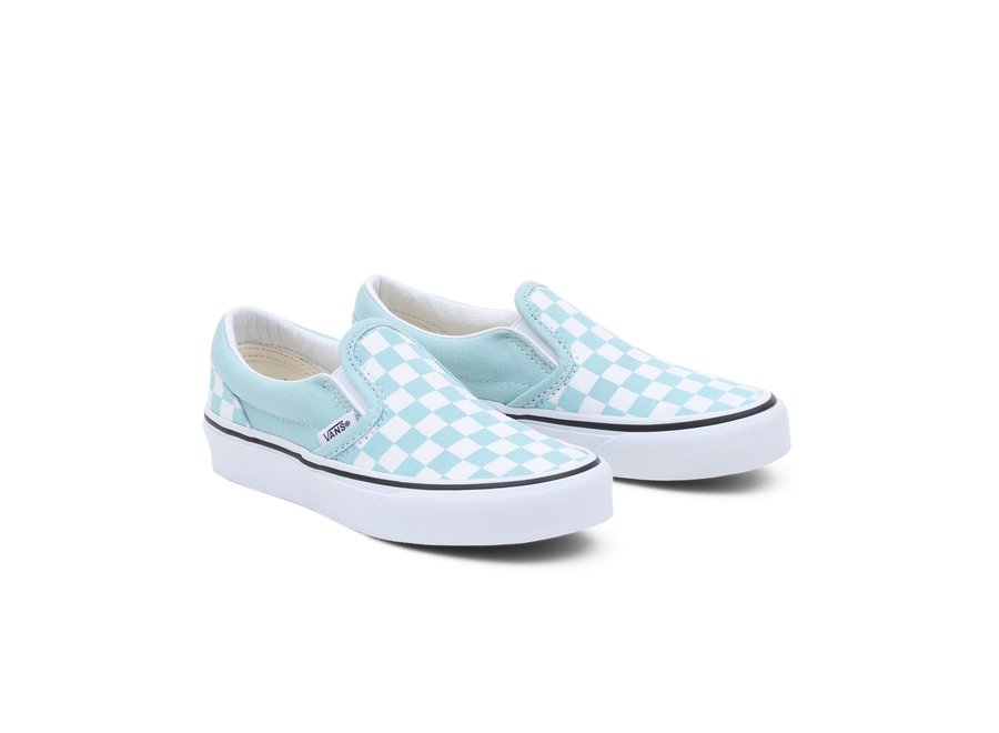 Vans Classic Slip-On Color Theory Checkerboard Canal Blue