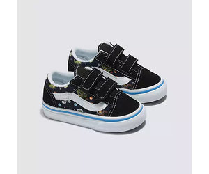 VANS TD Old Skool V Glow Cosmic Zoo Black/Blue - Micky Blue