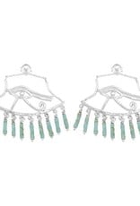 Cleopatra's Bling Cleopatra's Bling Wedjat Earring silver