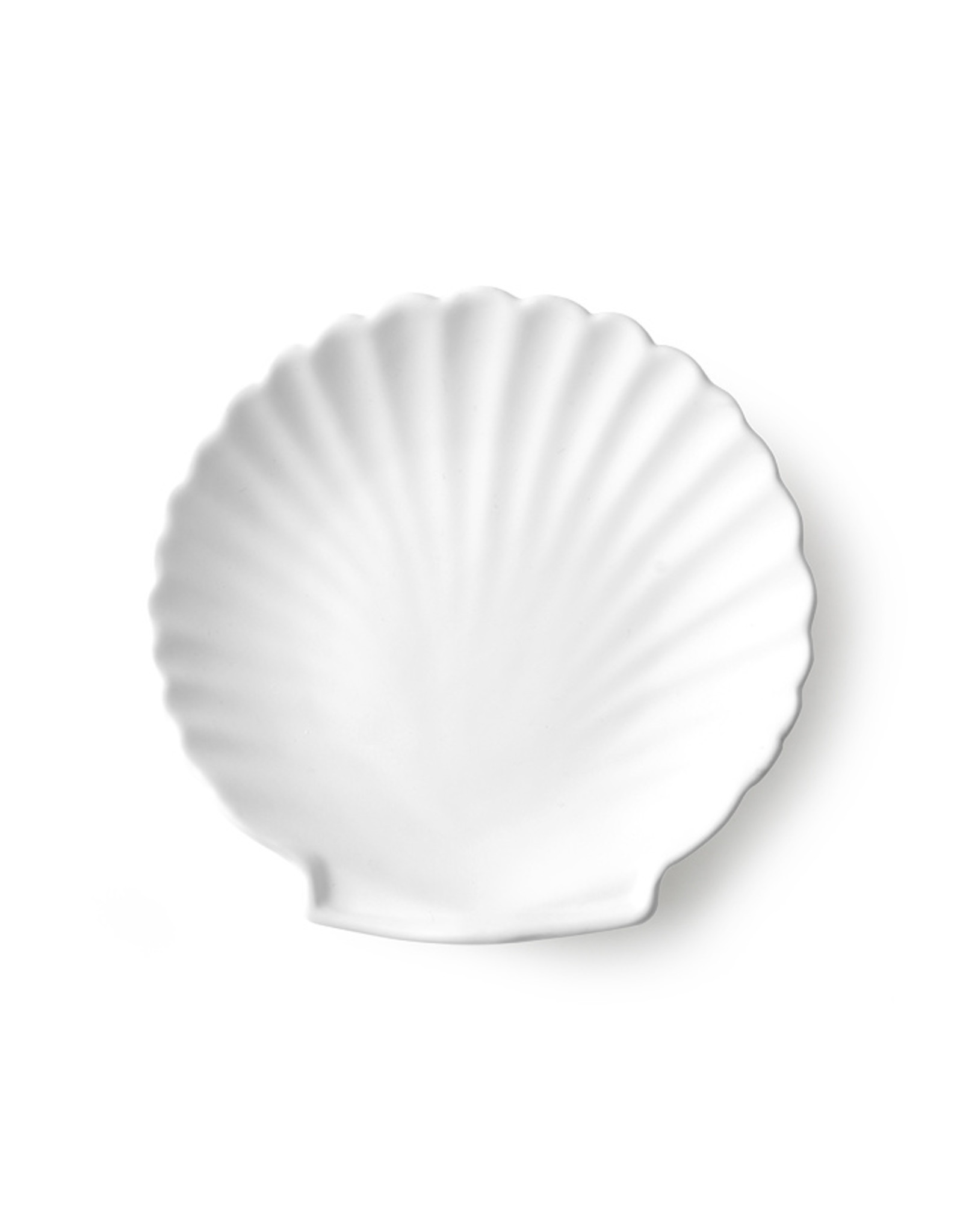 HK Living Athena Ceramics Shell Tray White Matt M