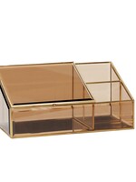 Hübsch Jewelry Box brown glass