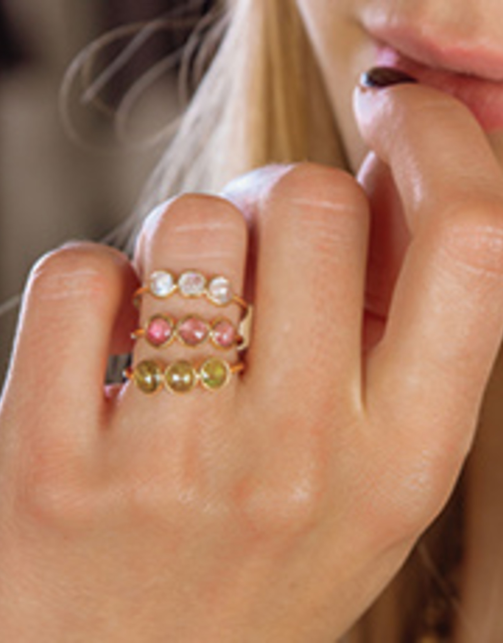 Sophie Deschamps Ring tourmaline pink size 52