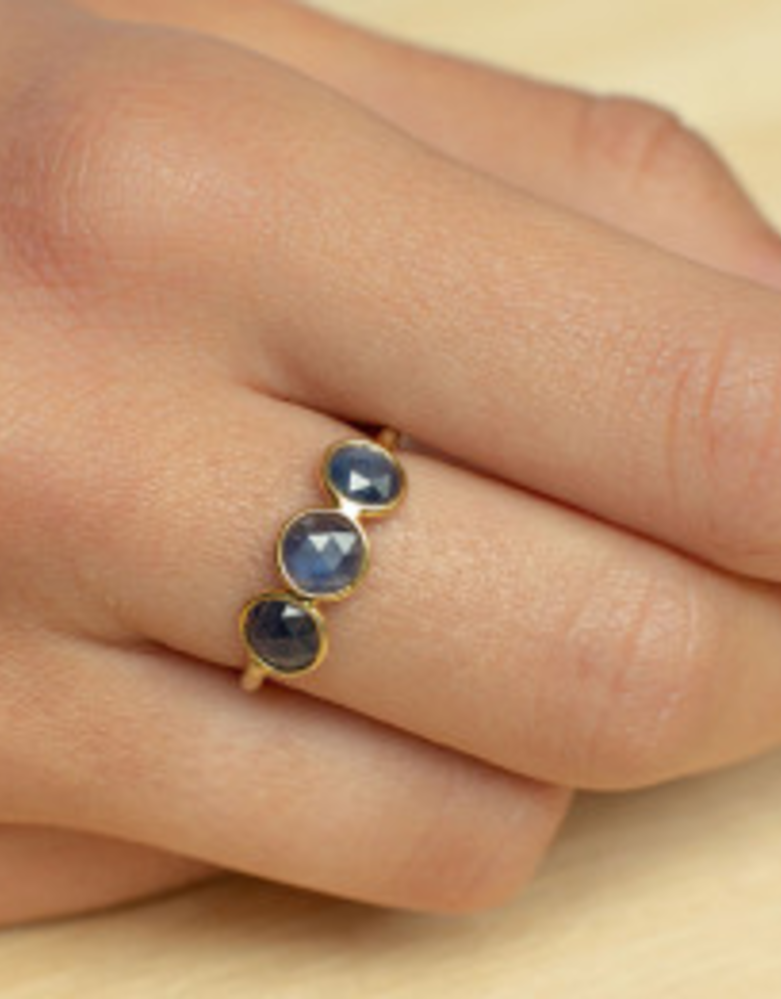 Sophie Deschamps Ring saphire blue size 54