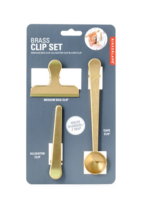 Kikkerland Brass Clip set