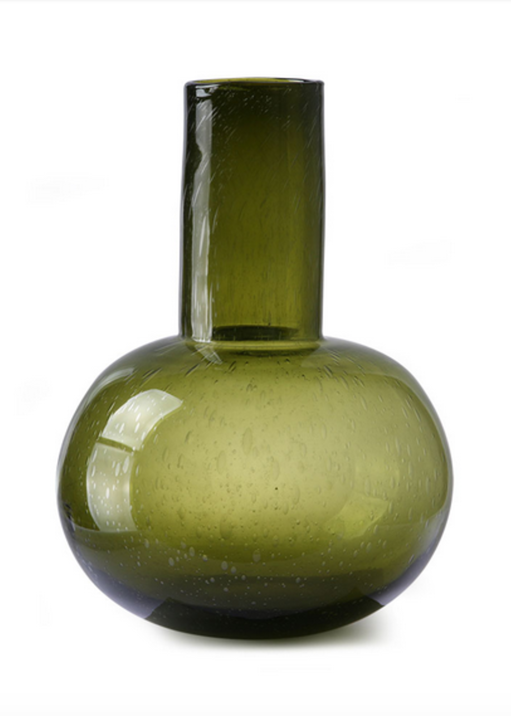 HK Living Green glass vase L