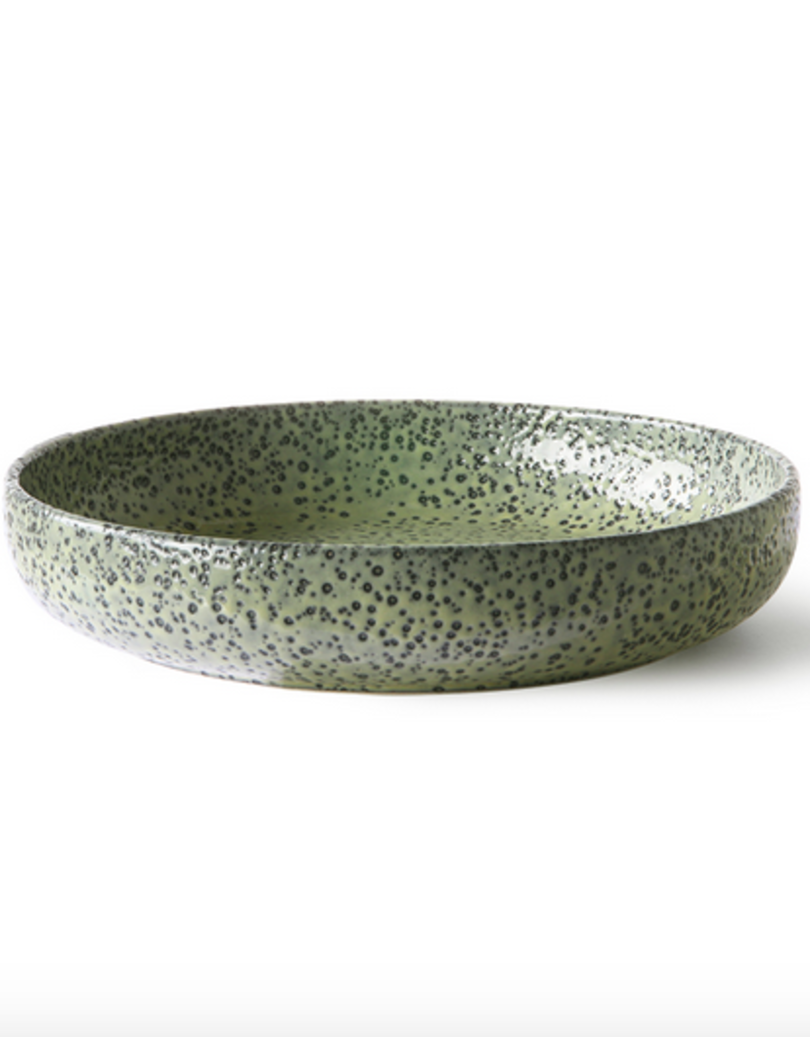 HK Living Gradient ceramics: deep plate green ( set of 2 )