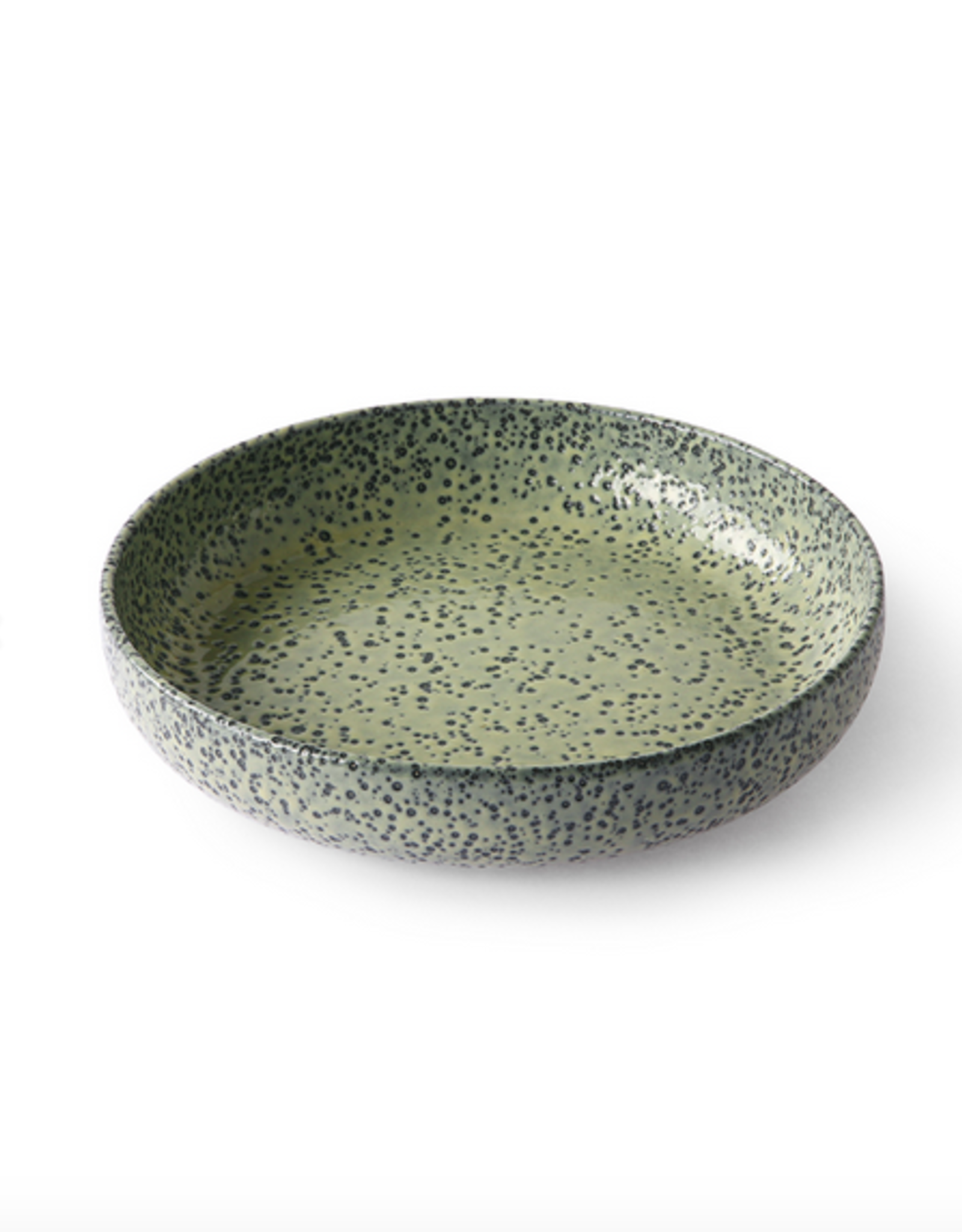 HK Living Gradient ceramics: deep plate green ( set of 2 )