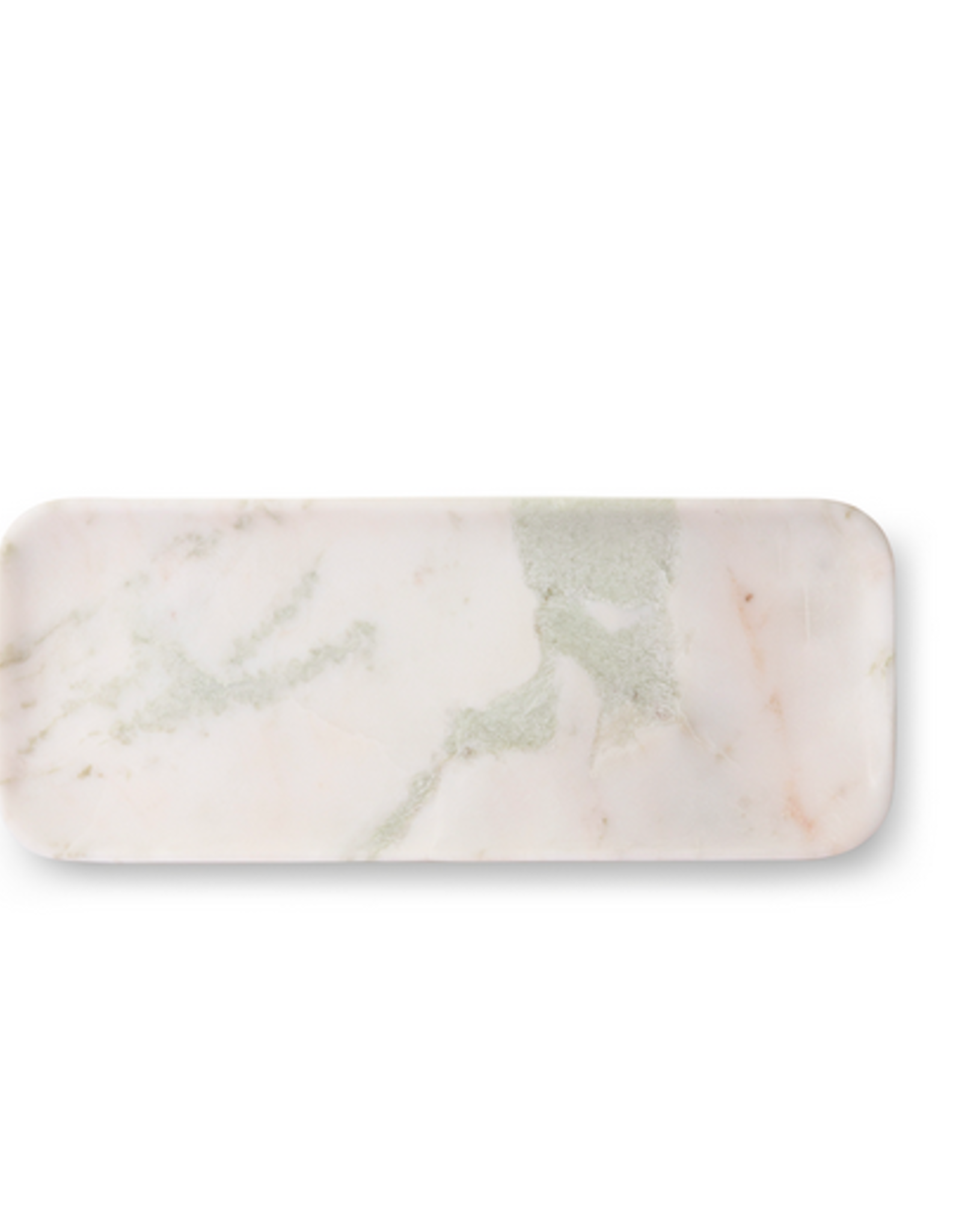 HK Living White green pink marble tray