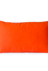 HK Living Striped velvet cushion red bordeaux (30x50)