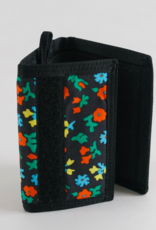 Baggu Nylon wallet black calico floral