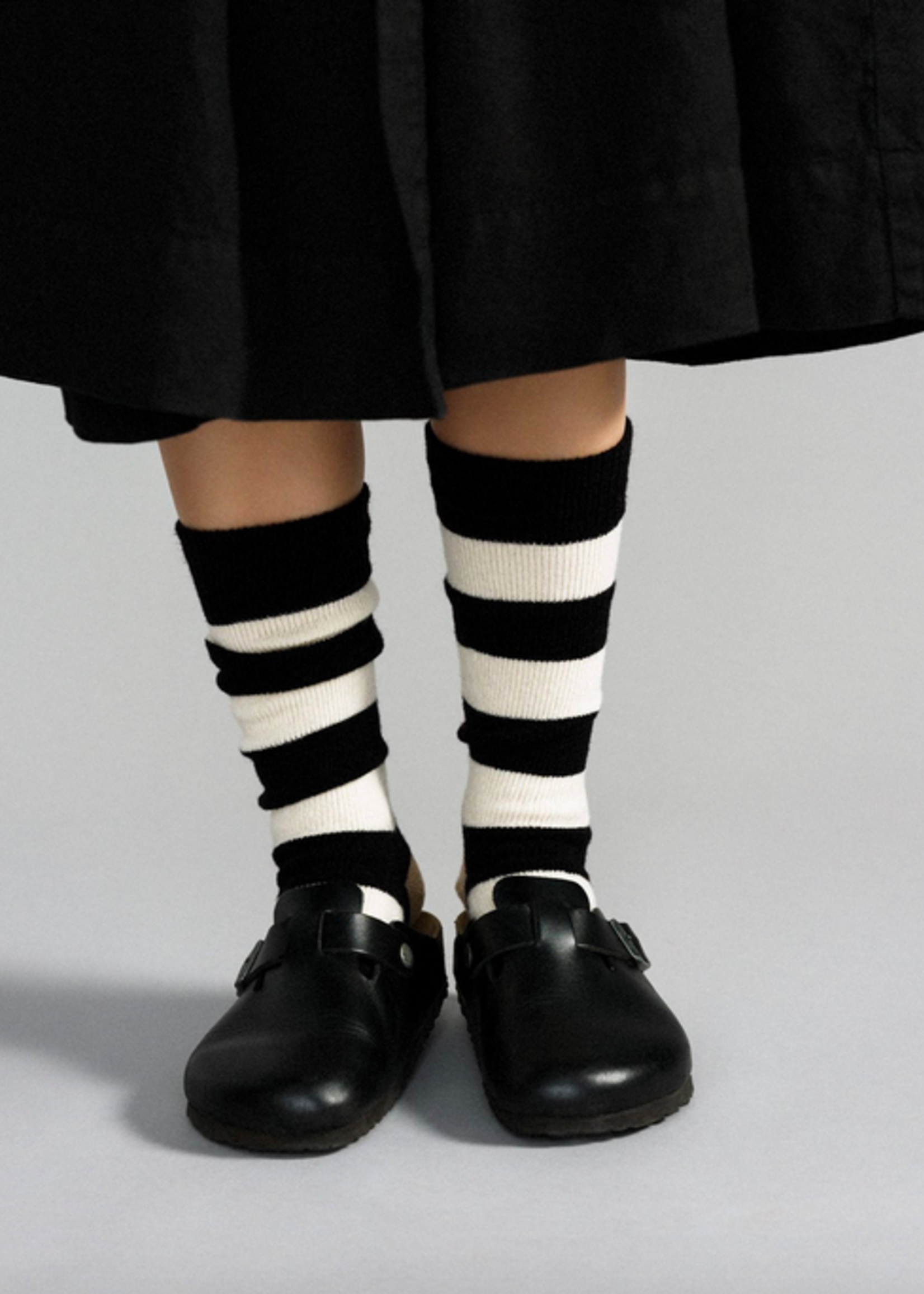 hansel from basel Waldo wool boot crew black socks