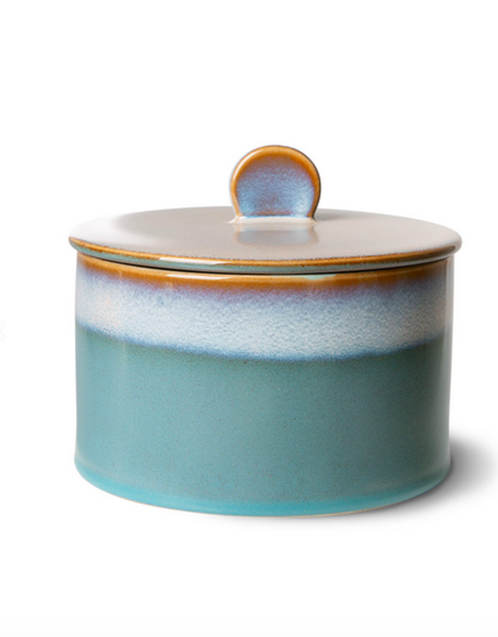 HK Living 70's ceramics cookie jar dusk