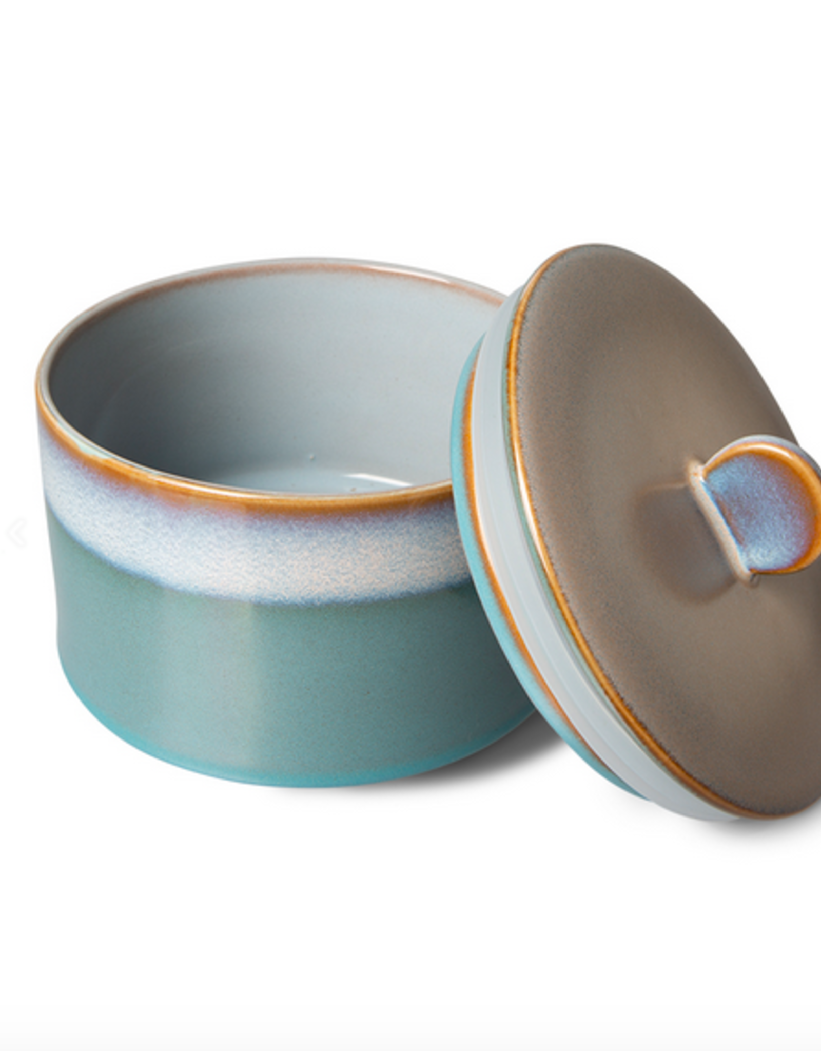 HK Living 70's ceramics cookie jar dusk