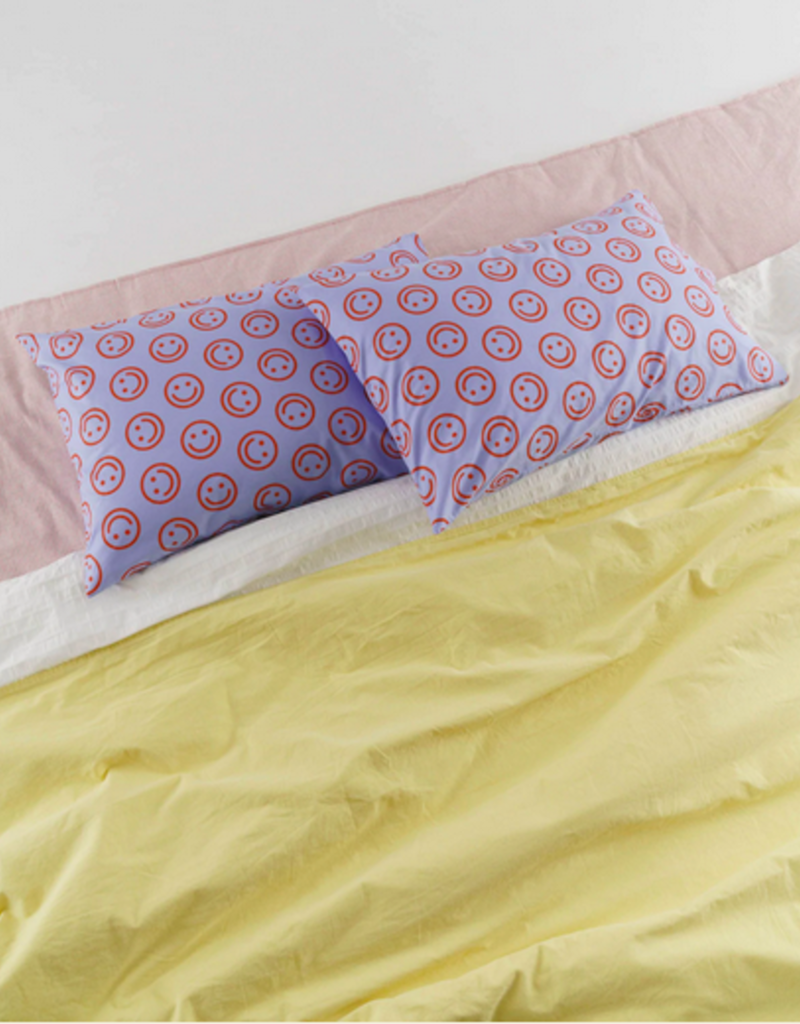 Baggu Pillow case set of 2 cornflower happy