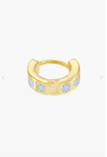 Wildthings Collectables Blue sky star huggie gold plated earring