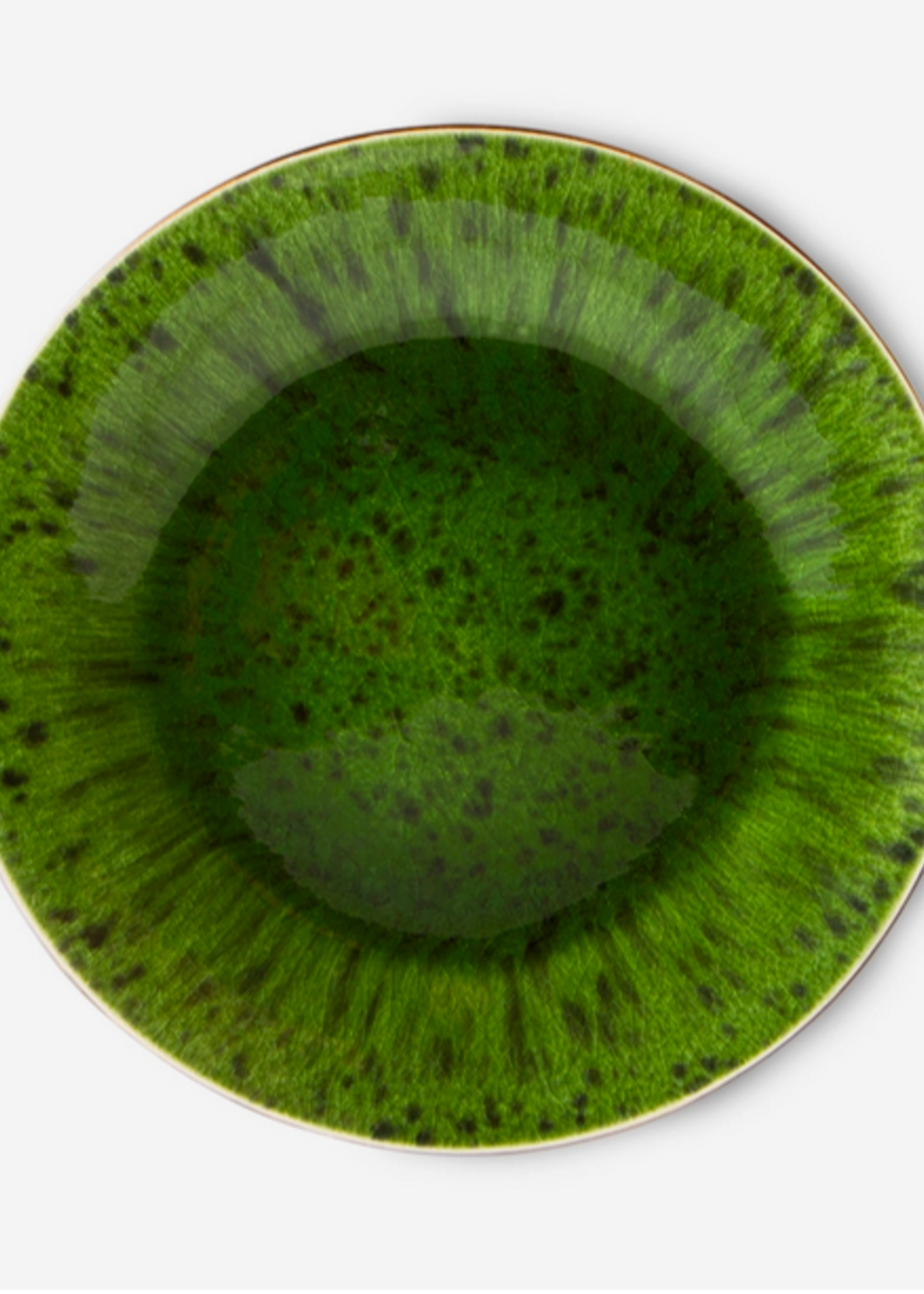 HK Living the emeralds: ceramic side plate spotted, green (set of 2)