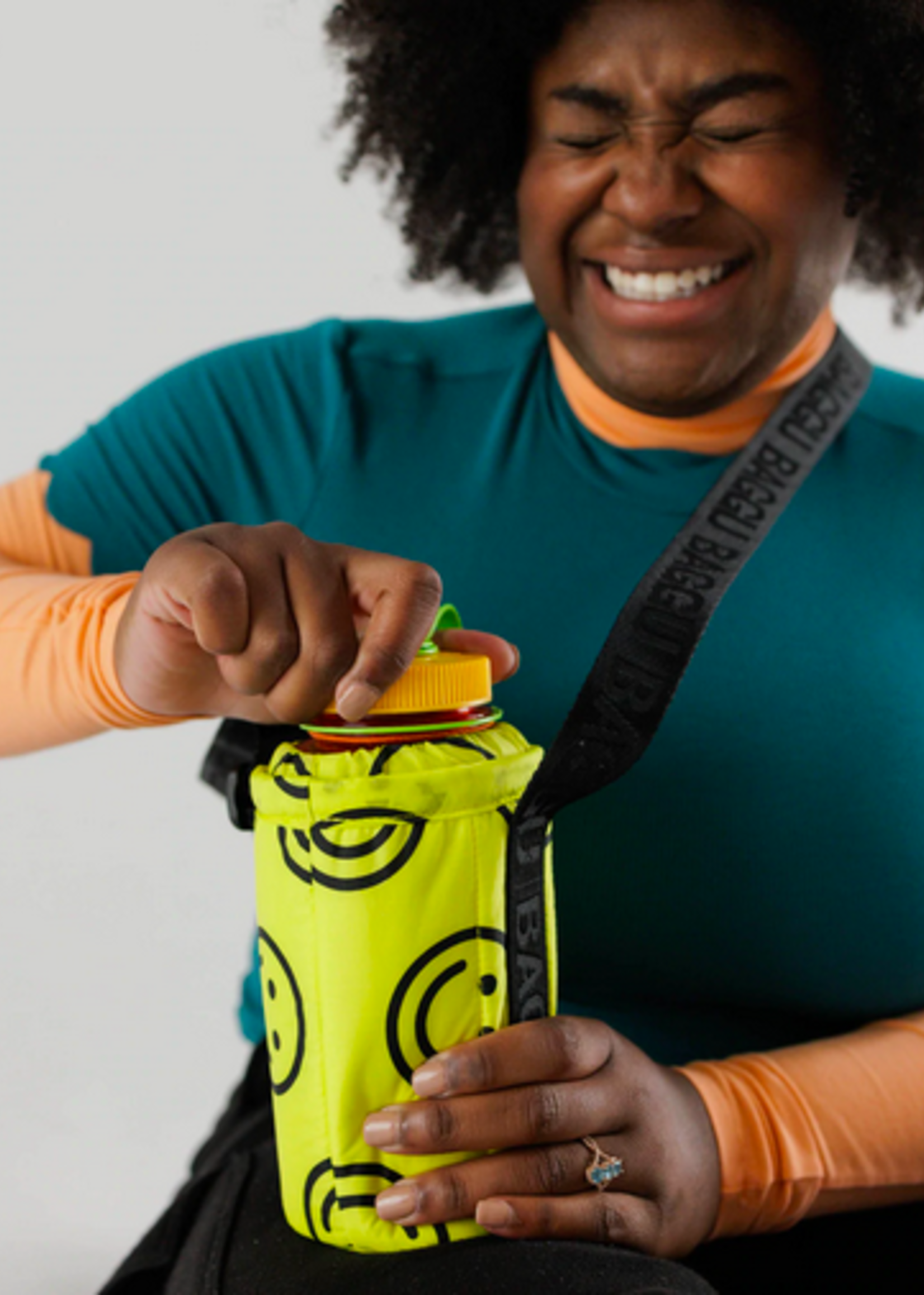 Baggu SALES Baggu Puffy Water Bottle Sling - Happy Yellow