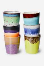 HK Living 70s ceramics: coffee mugs, pluto (set of 6) HK Living 70s ceramics: coffee mugs, pluto (set of 6)