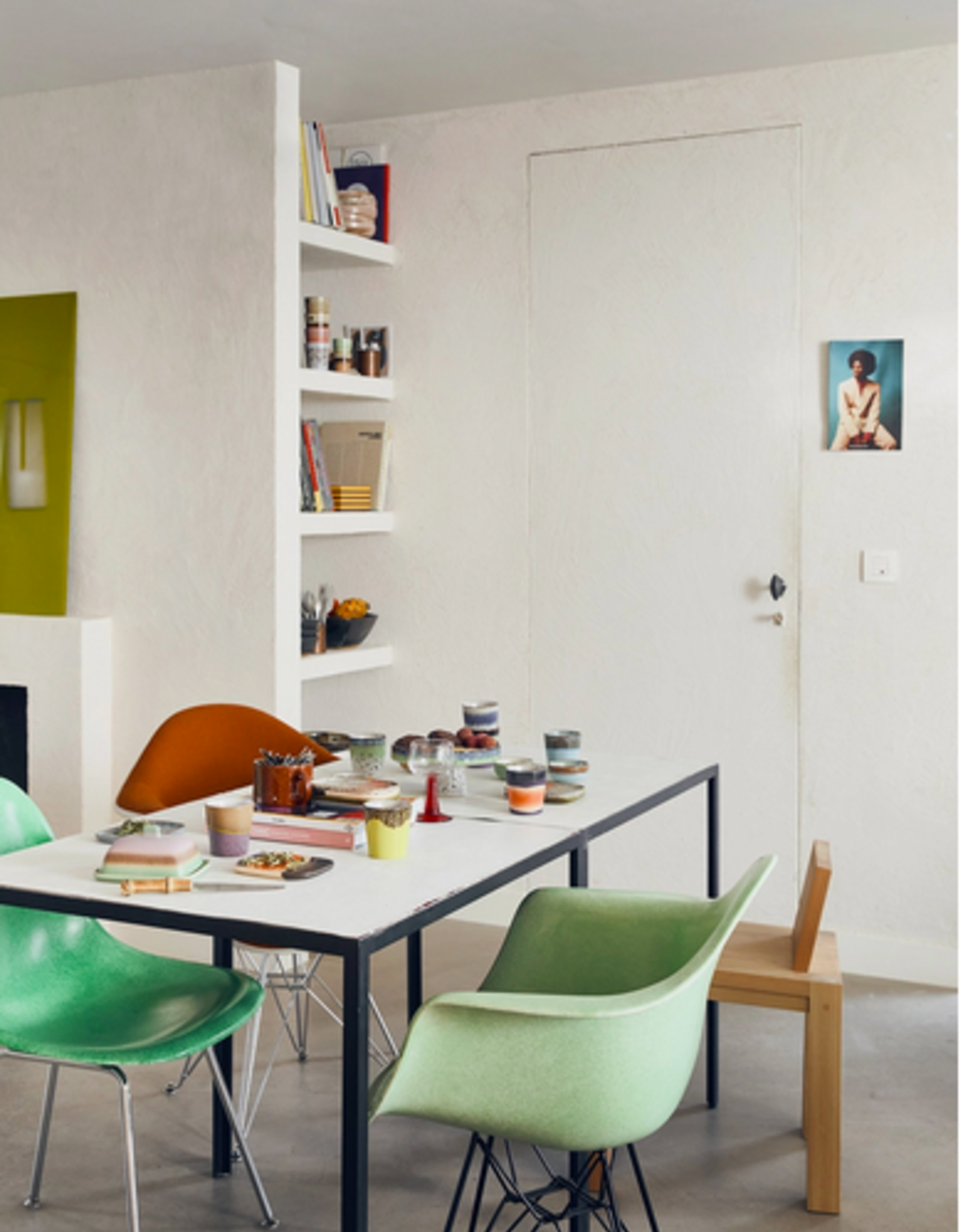 HK Living 70s ceramics: coffee mugs, pluto (set of 6)