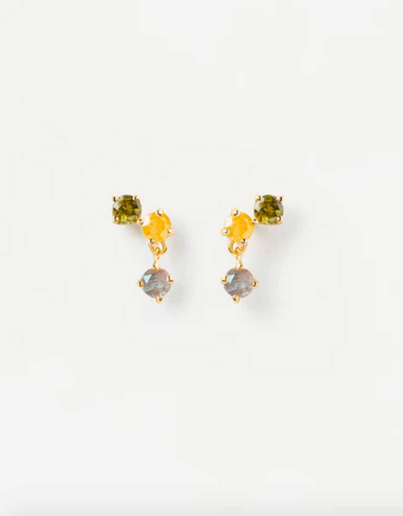 PD Paola Flora gold earrings