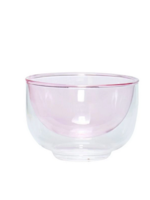 Hübsch Kiosk Glass Bowl Pink