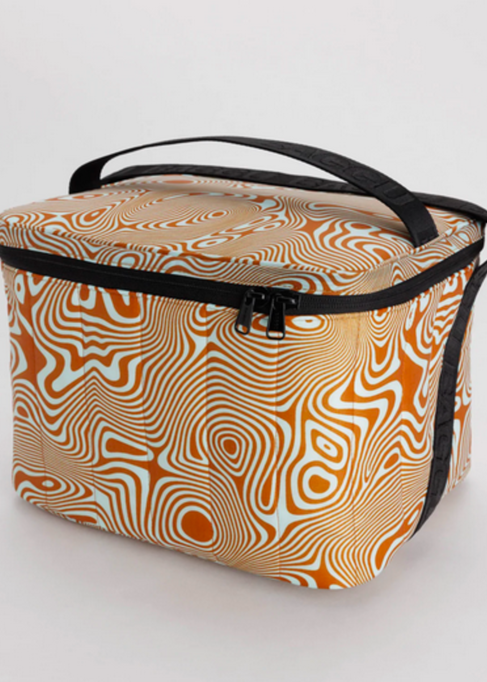 Baggu Puffy cooler bag trippy swirl pool