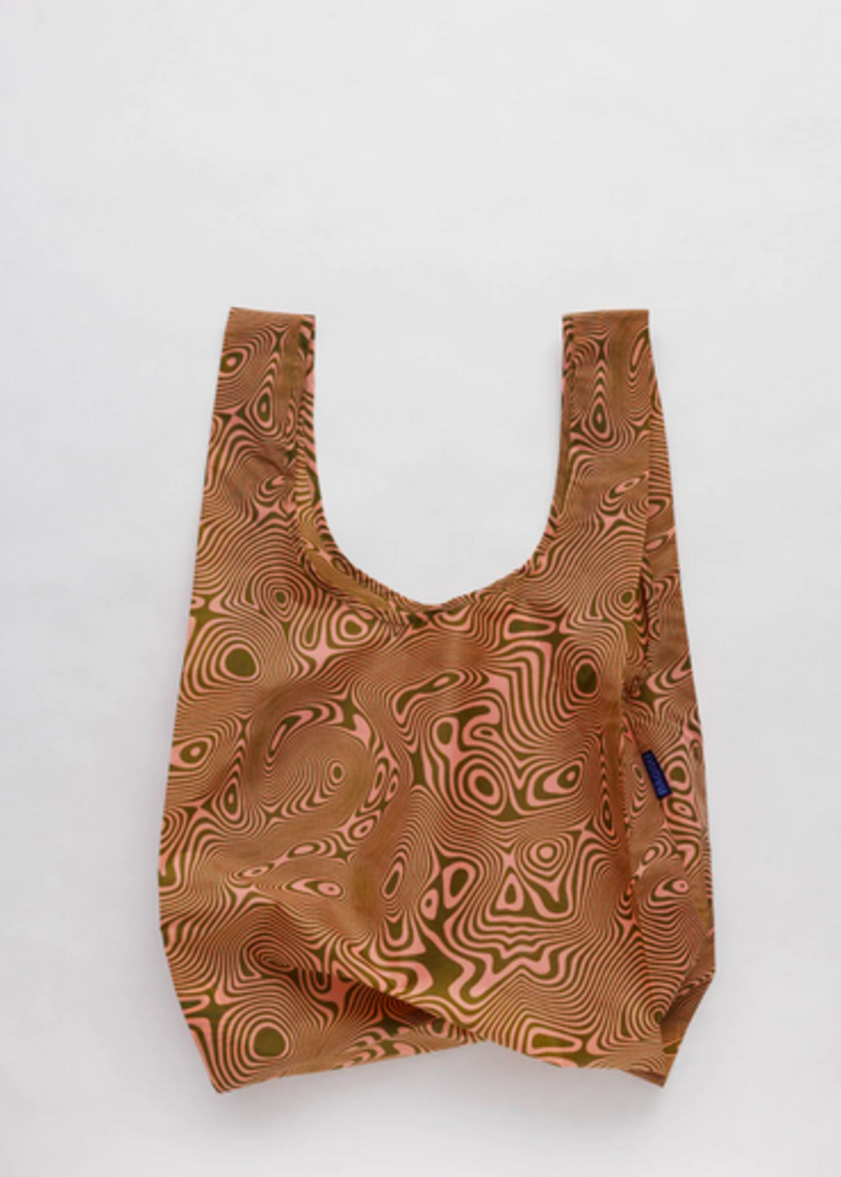 Baggu Standard reusable bag trippy swirl salmon