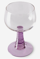 HK Living Swirl wine glass high purple