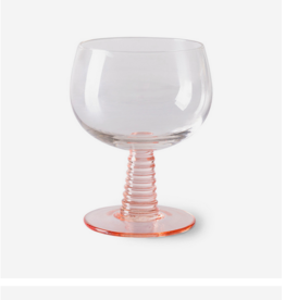 HK Living Swirl wine glass low nude HK Living Swirl wine glass low nude